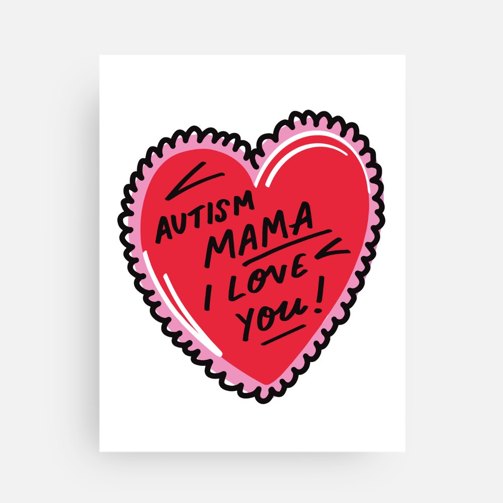 ourkind autism rocks autism mama postcard