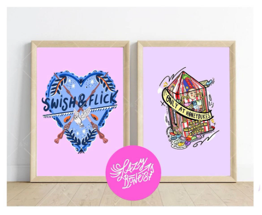 lazybones artprint - Only at Honeydukes