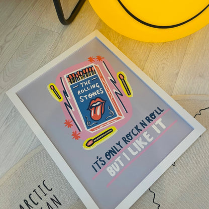 lazybones artprint - The rolling Stones