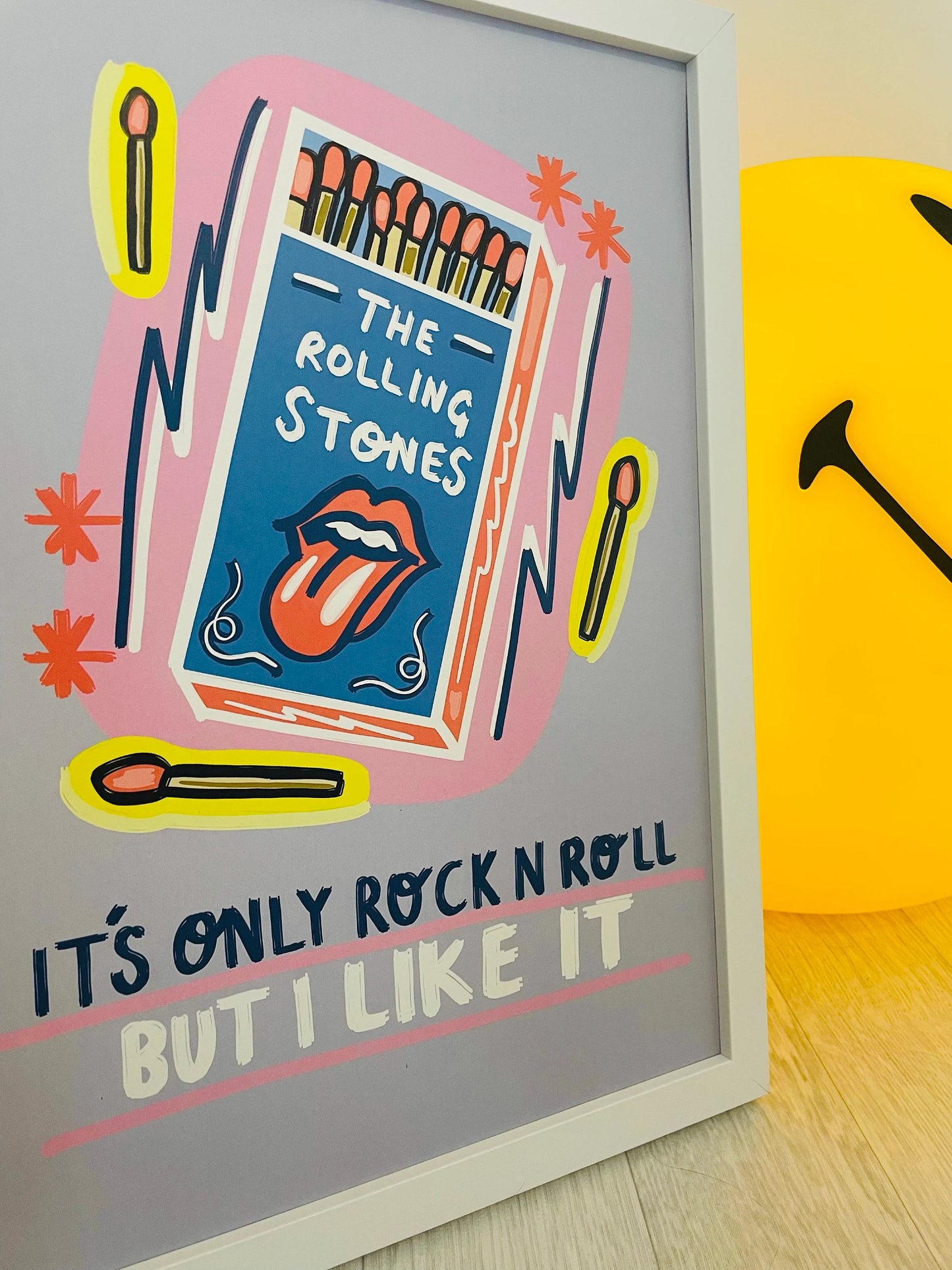 lazybones artprint - The rolling Stones